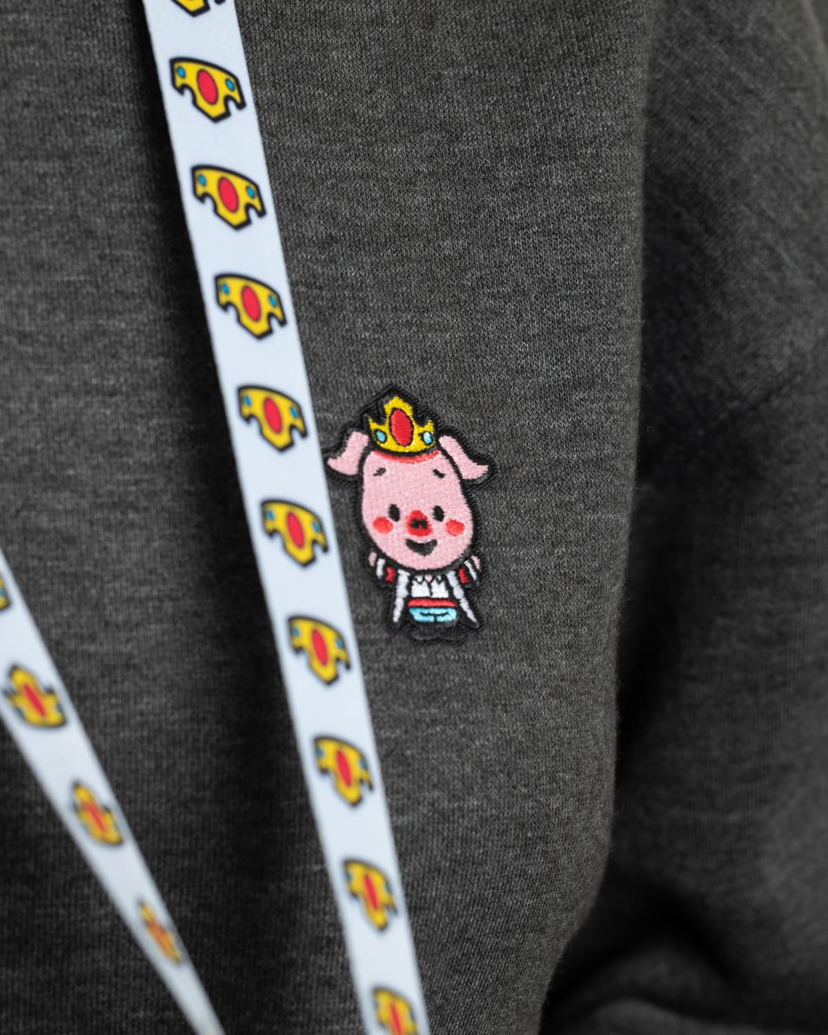 Classic Crown Lanyard (Light Blue) - Image 5