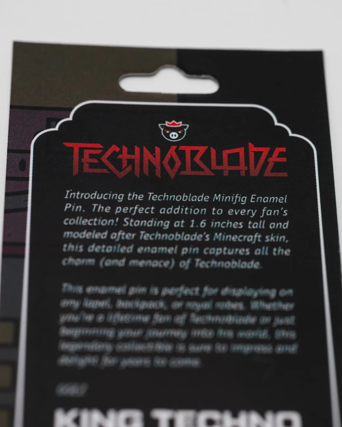 Technoblade Mini Fig Enamel Pin - Image 7